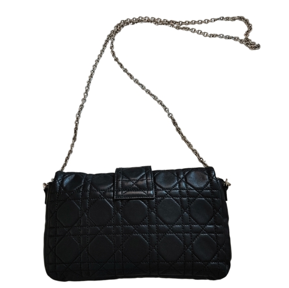 Christian Dior Black Cannage Leather Convertible Crossbody Bag - Picture 11 of 16